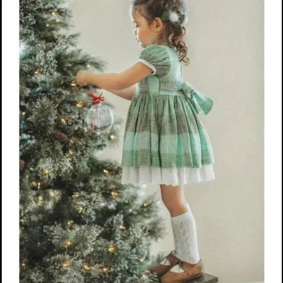 green christmas dress 4t Bonnie Jean Girls 2T-4T Christmas Holiday Sequin Dress 4T / Navy